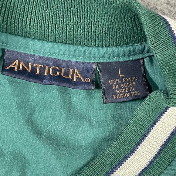 Vintage Antigua Mens Green Bay Packers Logo lightweight Pullover L Large Pockets - Picture 2 of 9